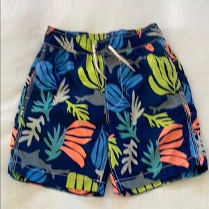 Gap Colorful Leaf Print Swim Shorts